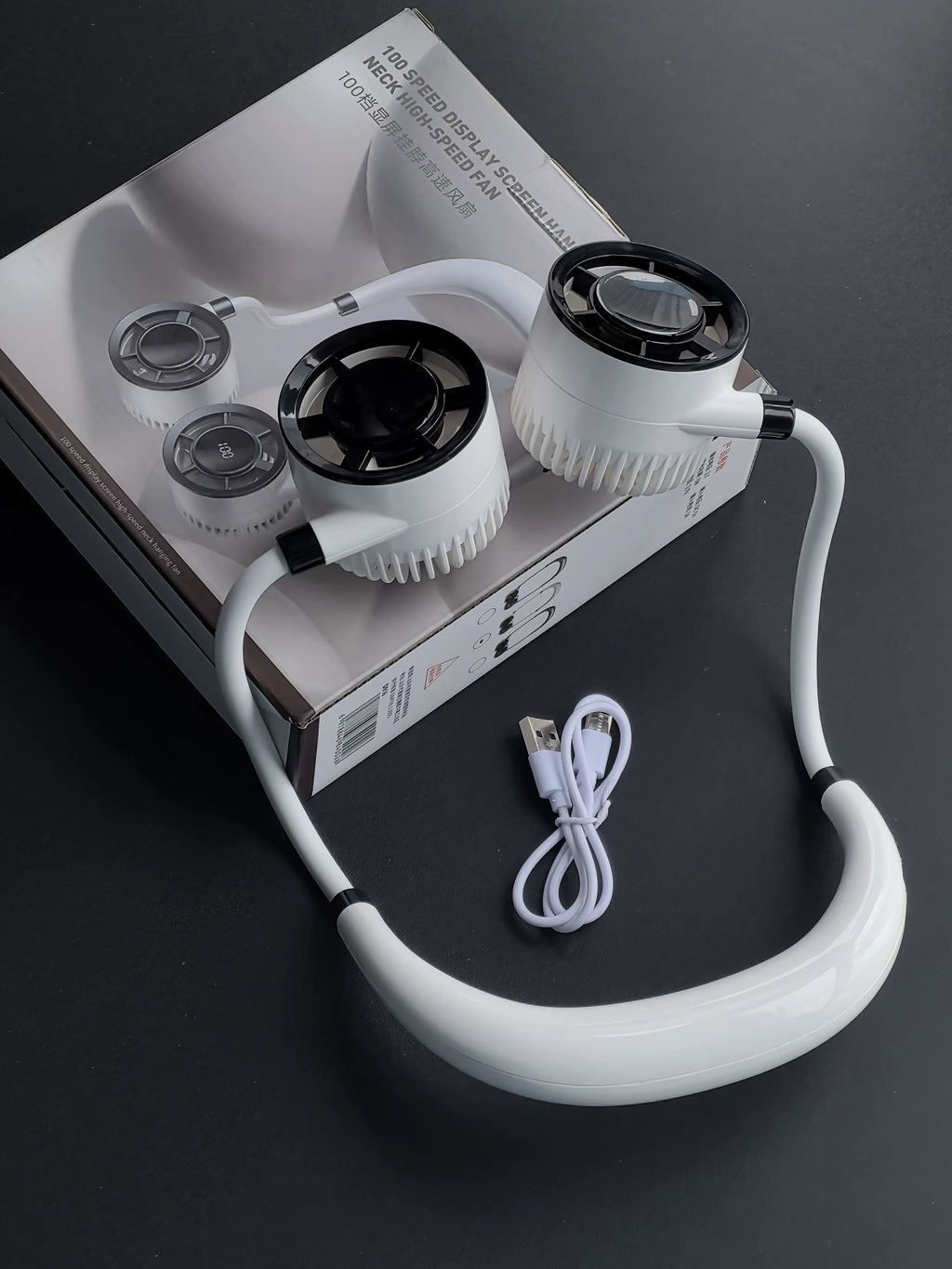 CoolBreeze F916™ – مروحة الرقبة الذكية بتبريد فوري (+هدية🎁)