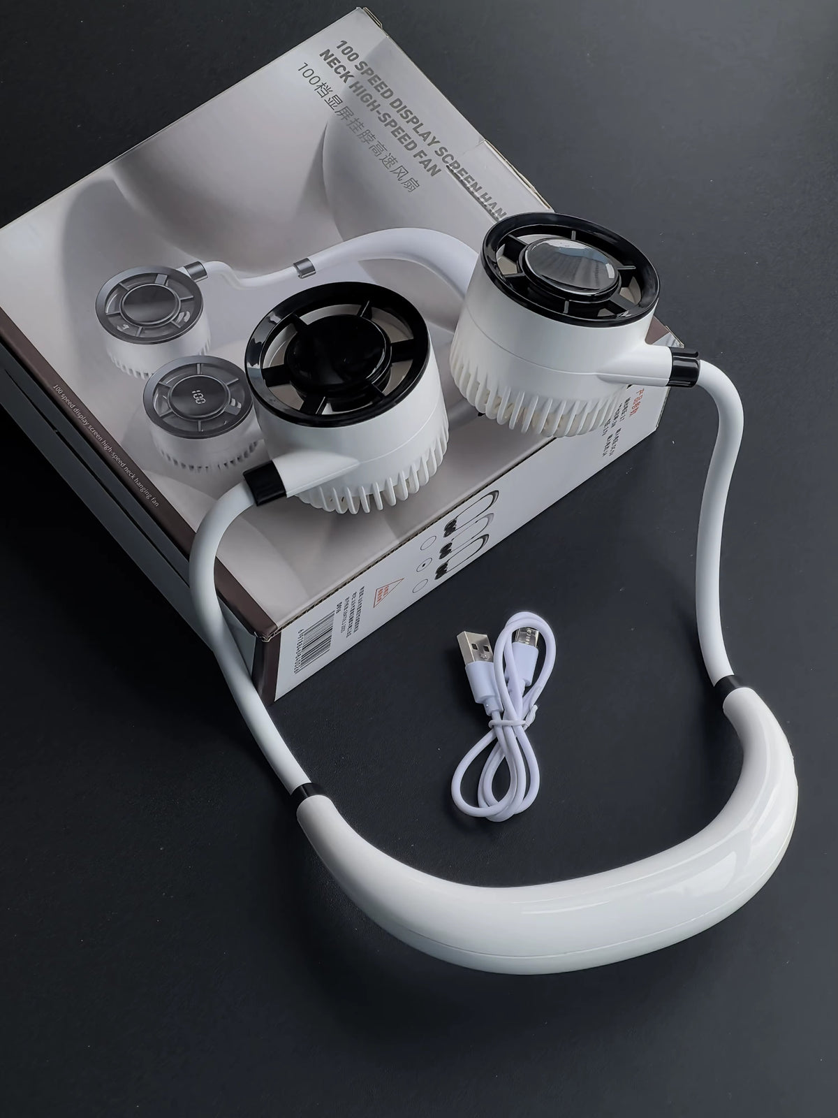 CoolBreeze F916™ – مروحة الرقبة الذكية بتبريد فوري (+هدية🎁)